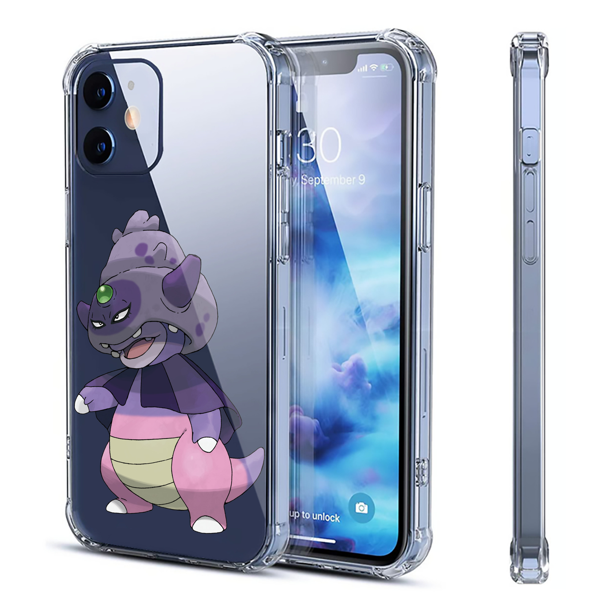 （画像用） ポケットモンスター Pokémon 【iPhone 12シリーズ対応】透明スマホケース（クリアソフトケース）